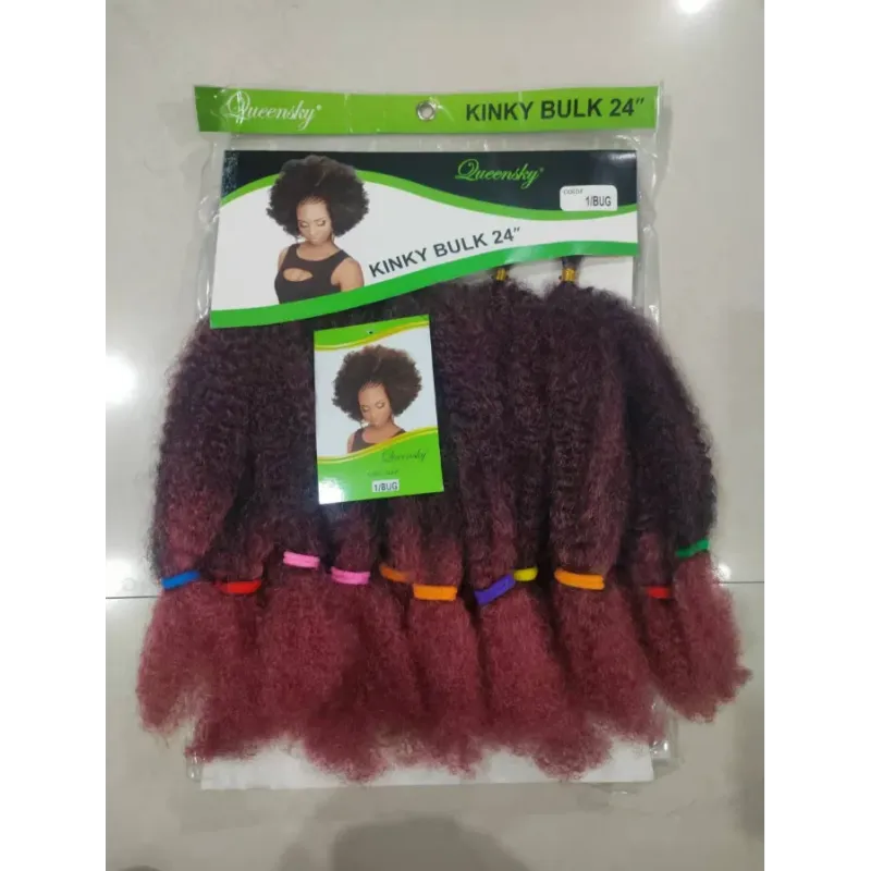 Африканские парики-бандлы KINKY BULK, длина 61 см
