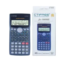 Научный калькулятор FX-100MS, 12 разрядов, на батарейке, 15,5x8x3,5 см