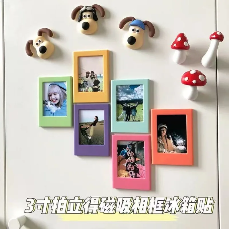 Магнитная фоторамка для фото Polaroid, магнит на холодильник, настольный декор