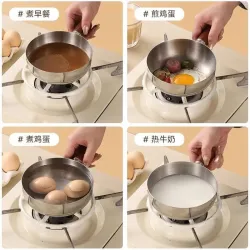 Миска-кастрюля для лапши из нержавеющей стали с ручкой из ореха, 14/16 см