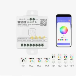 Контроллер для светодиодной ленты Wi-Fi и Bluetooth, умный дом, 5–24 В