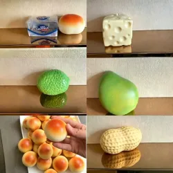 Сливовый ароматизированный мыльный слайм из ПУ-пены с медленным восстановлением формы