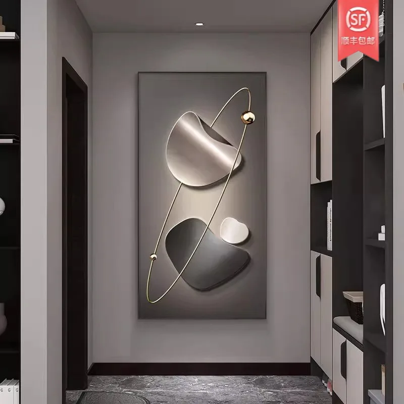 Картина настенная с абстрактным сюжетом в алюминиевой раме, 40x80 см