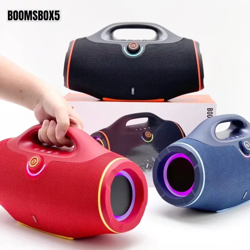 Портативная Bluetooth-колонка 60 Вт с RGB-подсветкой и защитой IPX5